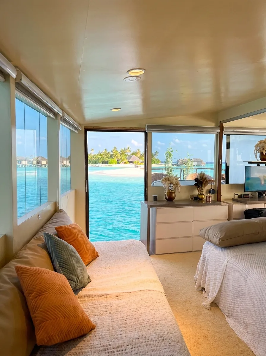 ocean view room Atoll villa lounge