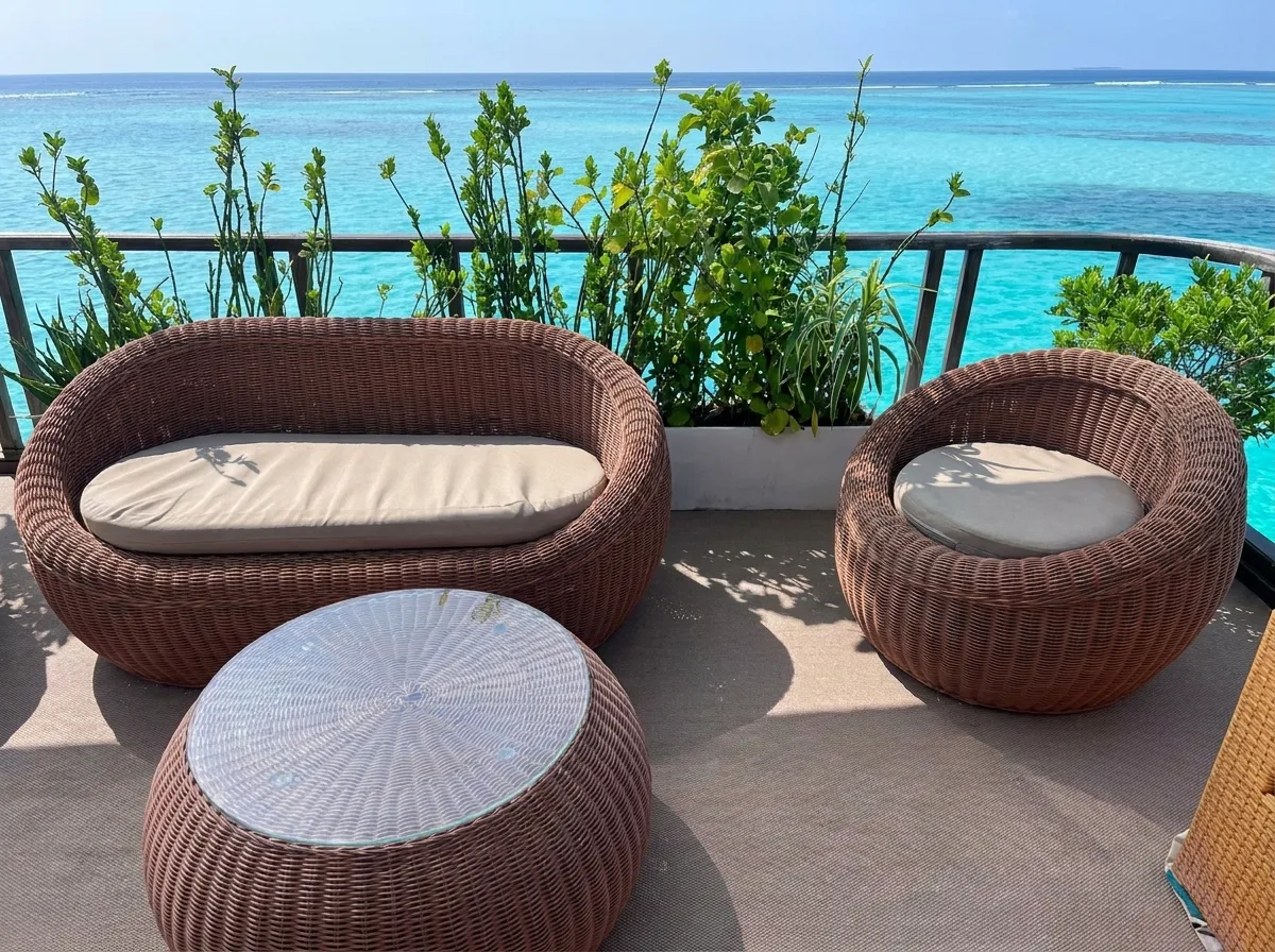 Outdoor Lounge aboard Atoll Villa, a private luxury yacht in the Maldives